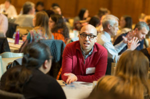 Forum participants engage in small group discussions, Diversity Forum 2017 Nov. 7, 2017. (Photo © Andy Manis)