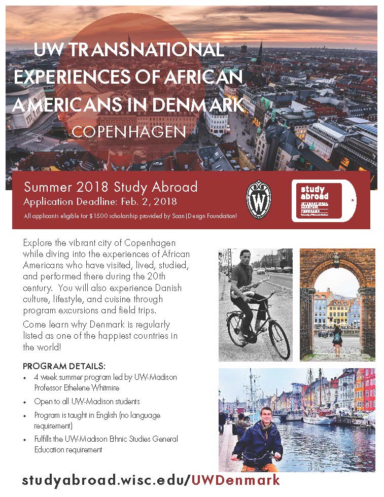 UW Transnational Study Abroad in Denmark poster