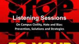 Workplace violence listening session poster