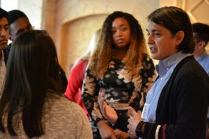 2018 Outstanding Alumni of Color Awardee Tony Lopez met with DDEEA graduates to talk about life, passion and the real meaning of success after college. Photo by Valeria A. Davis