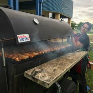 Devon Hamilton, co-founder of Trade Roots Culinary Collective, goes by @grillin4thepeople on Instagram. COURTESY OF DEVON HAMILTON