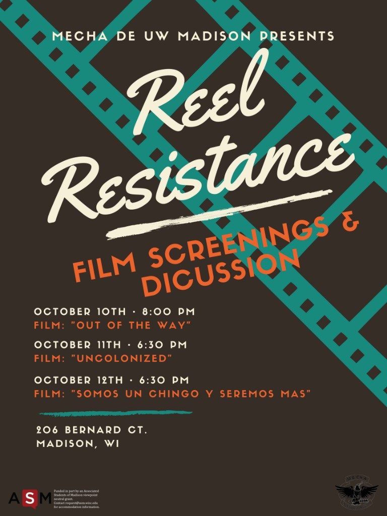 Reel Resistence film screening poster