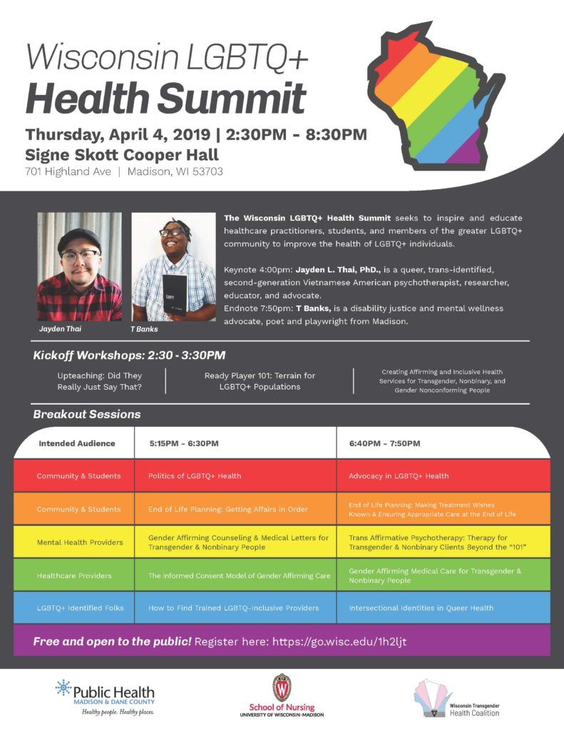 LGBTQ Health Summit is April 4