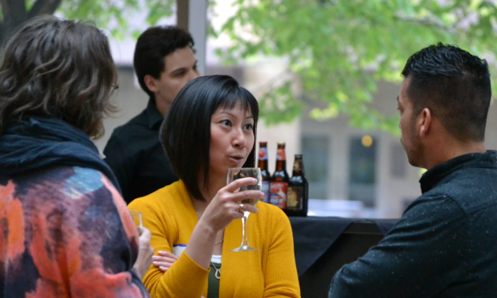 LI 20th Anniversary, from left Karin Silet, Paula Tran-Inzeo and Jorge Rodriguez.