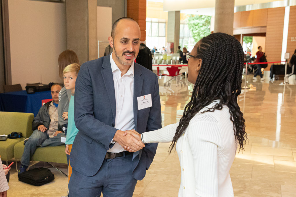 UW-Madison alum Joe Maldonado attended to offer his partnership as a mentor and recruiter for United Way of Dane County. Photo by Amadou Kromah. 