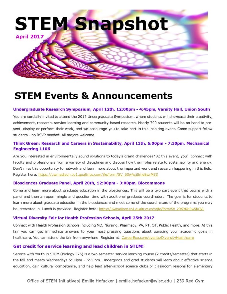 STEM Snapshot poster