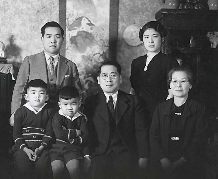 The Mihara family. Sam is front and center.