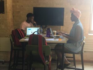 Students work at open tables at the new Black Cultural Center