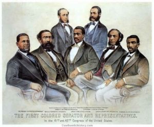 The first U.S. African-American Senator and Representatives 