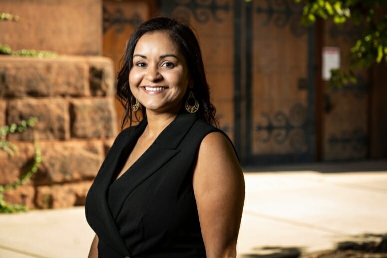 “I want the center to be a space where students of color can feel completely comfortable — a space where you can look around and see people who may have a similar lived experience as your own, and you don’t have to explain that,” says Claudia Guzmán. PHOTO: BRYCE RICHTER