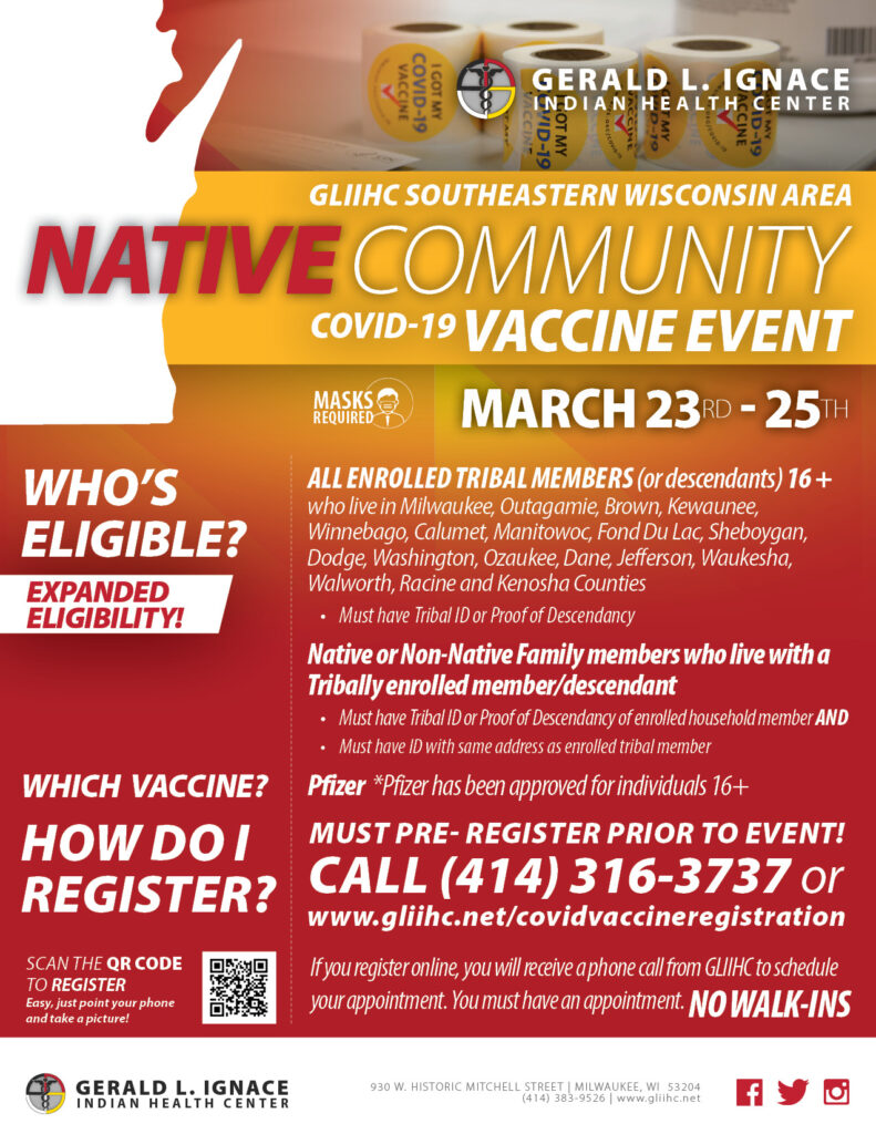 GLIIHC-Vaccine-Clinic-SE-WI_FLYER.jpg March 22, 2021