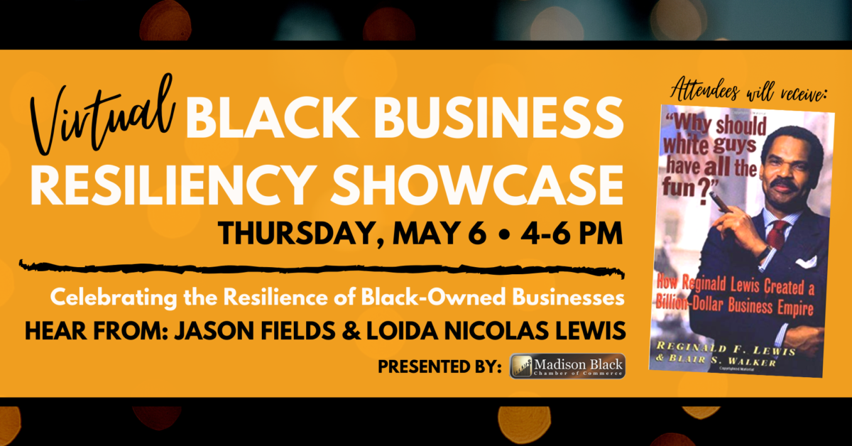 Black Business Resiliency Showcase poster