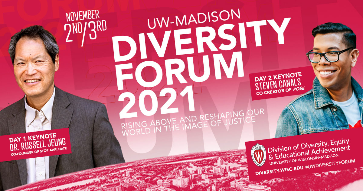 Facebook graphic for the 2021 Diversity Forum